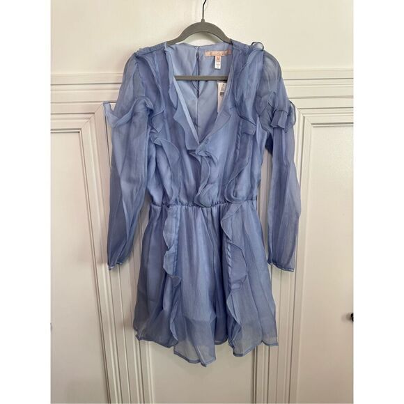Anthropologie Blue Romper Size Medium - Picture 3 of 6